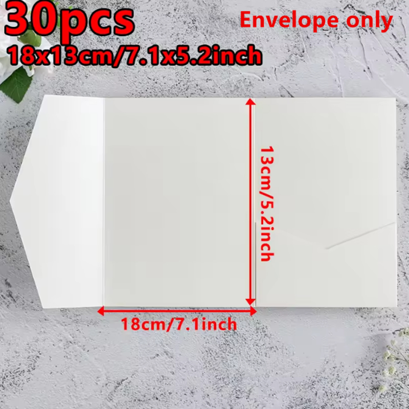 30pcs 18x13cm Green Envelopes  - Stationery Supplies Business recension och pris