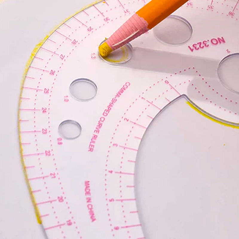 French Curve Cutting Ruler Fas - Ruler Set Transparent recension och pris