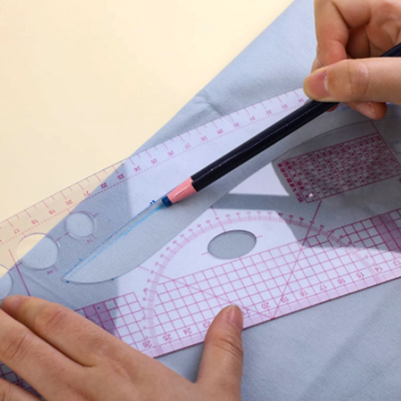 French Curve Cutting Ruler Fas - Ruler Set Transparent recension och pris