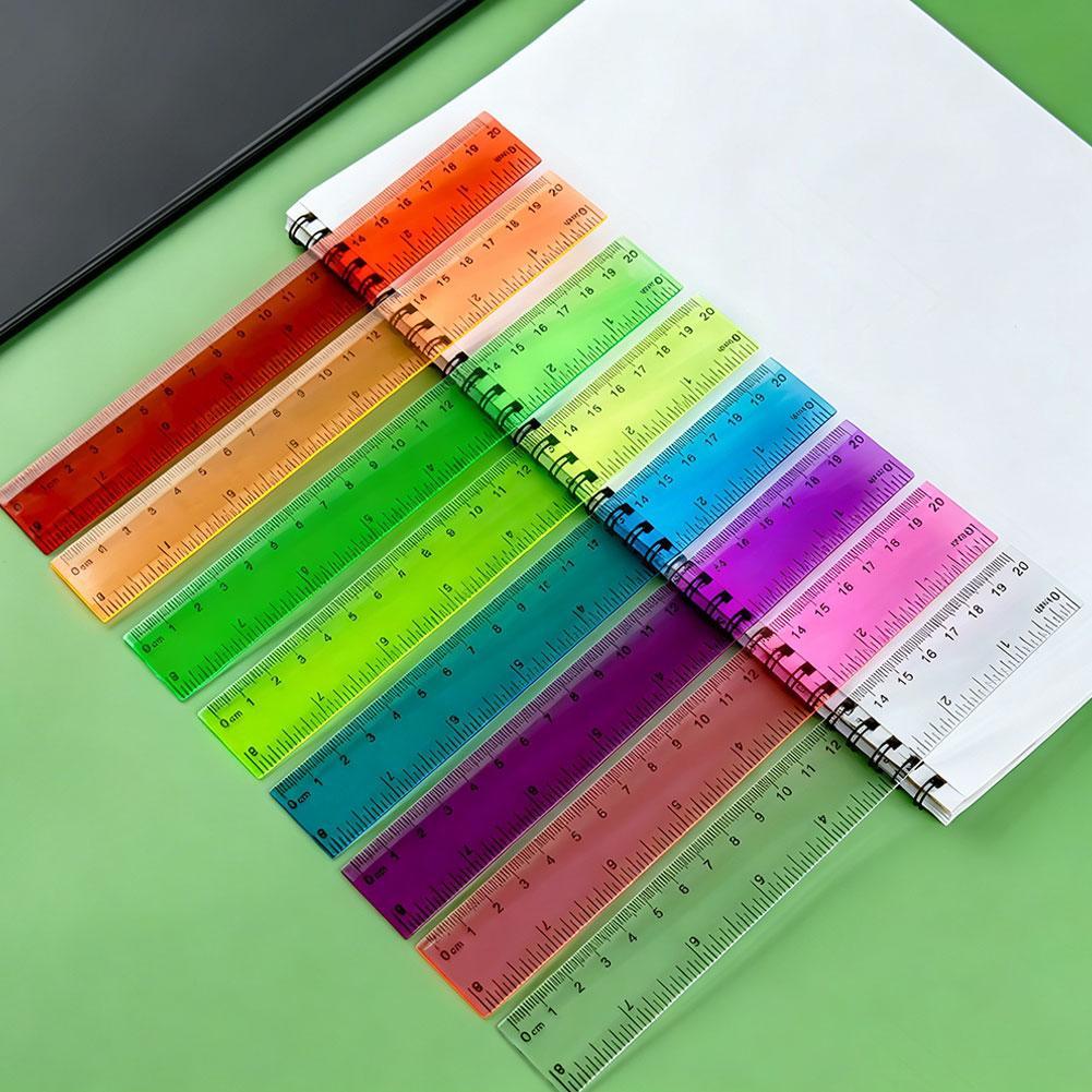 5pcs Random Color Plastic Rule - Ruler Set Transparent recension och pris