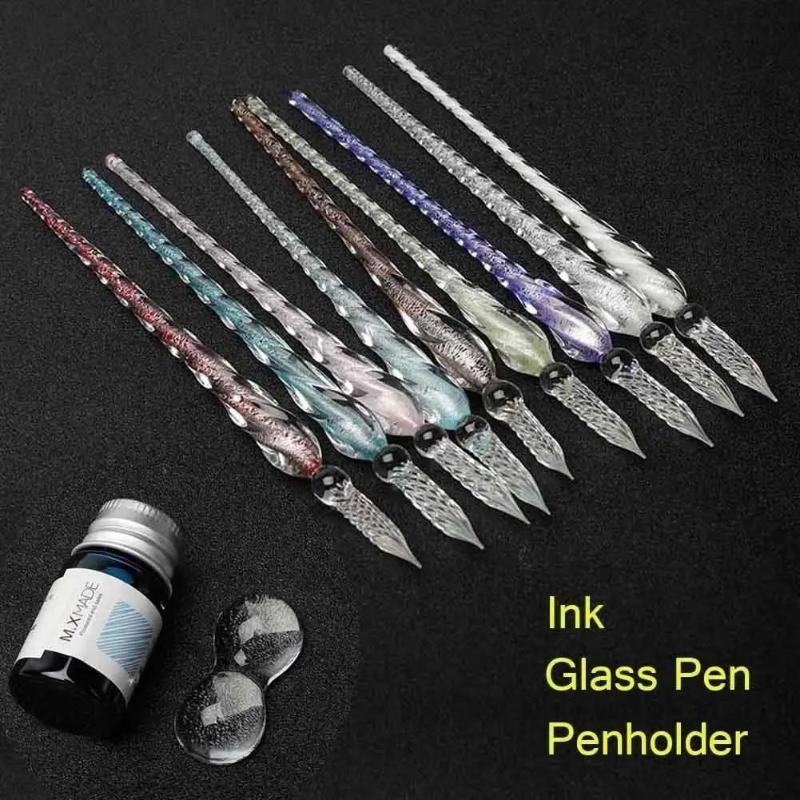Colored Crystal Glass Dip Pen  - Fountain Pen Ink recension och pris