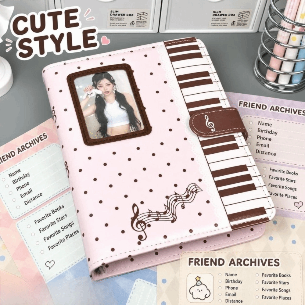 Ins Polka Dot Piano Binder Not - Notebook Dotted A5 recension och pris
