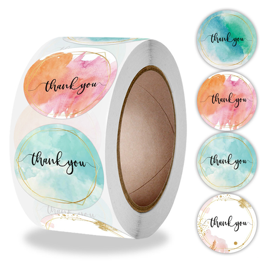 100-500 Pcs Thank You Stickers - Stationery Supplies Business recension och pris
