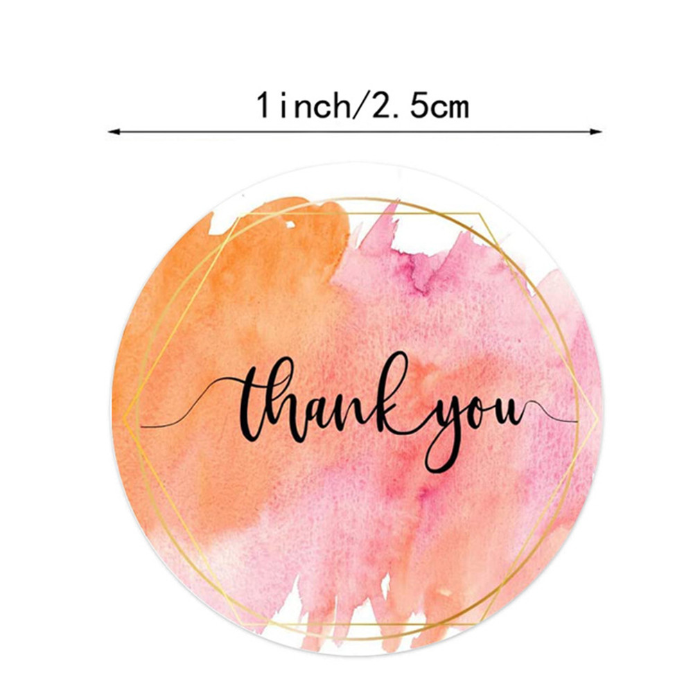 100-500 Pcs Thank You Stickers - Stationery Supplies Business recension och pris