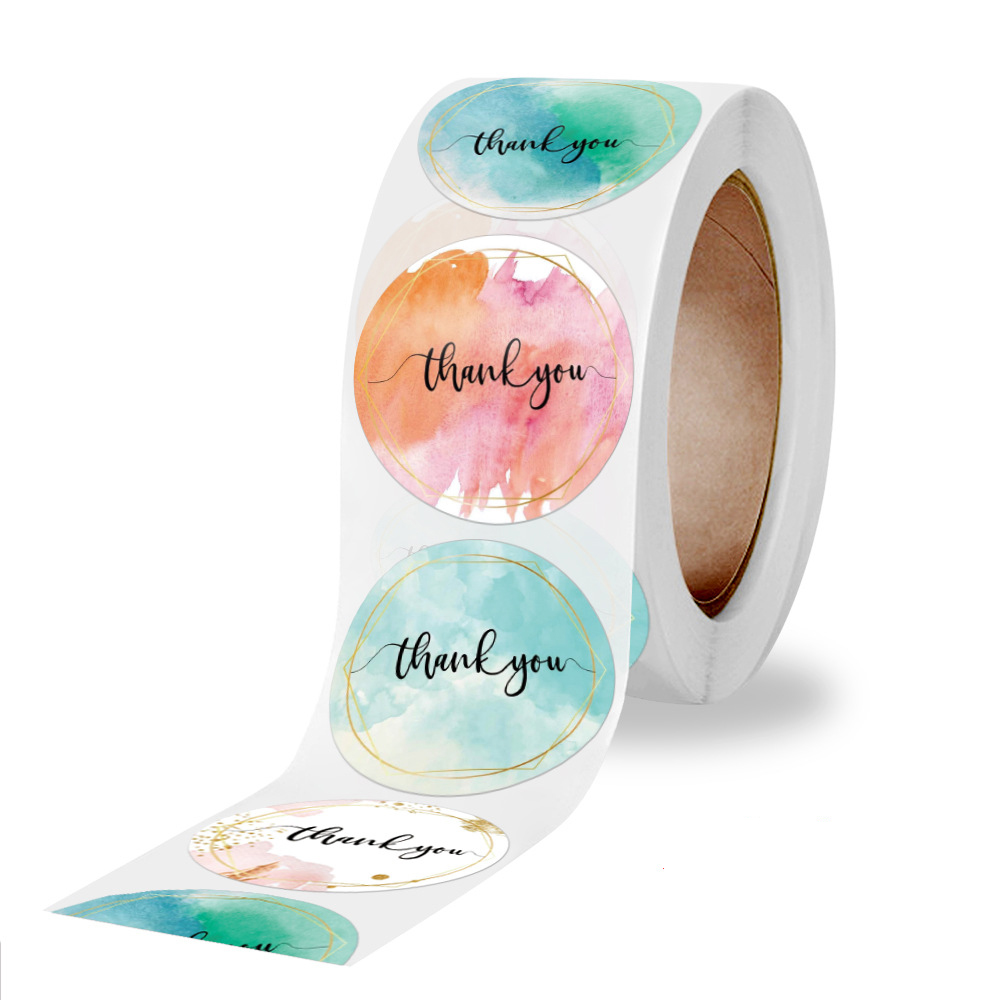 100-500 Pcs Thank You Stickers - Stationery Supplies Business recension och pris