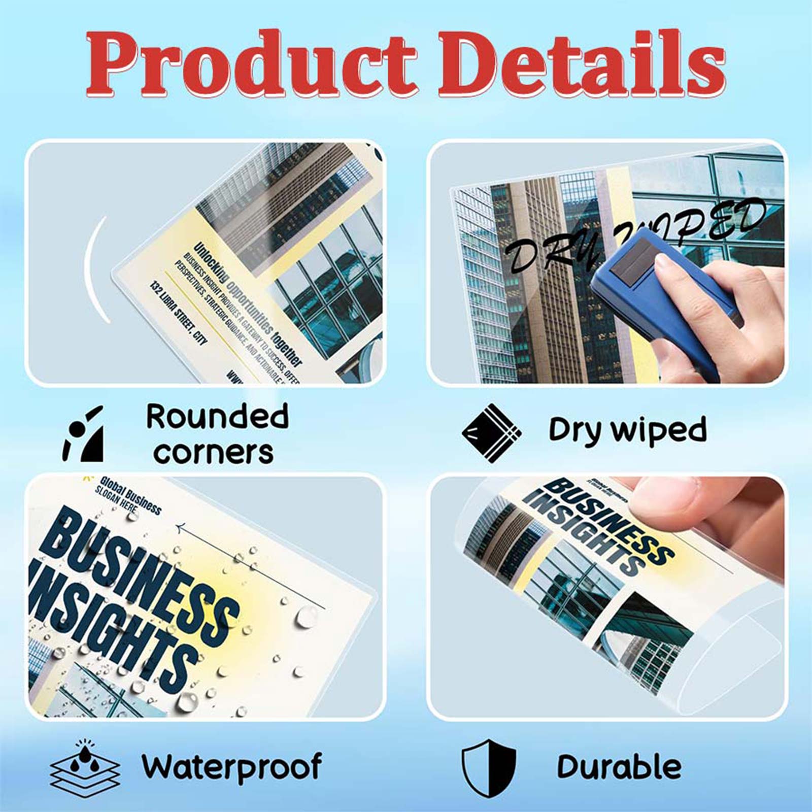 100 Sheets 4.3×6.3in Thermal L - Document Laminator Pouch recension och pris