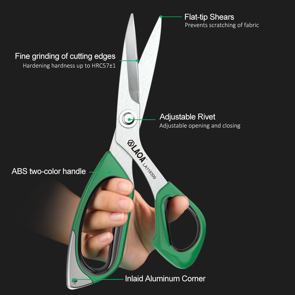 LAOA Stainless Steel Multi-Pur - Scissors Stainless Craft recension och pris
