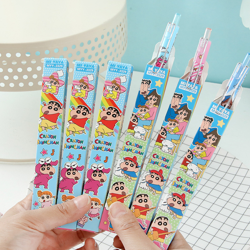 6Pcs Cartoon Crayon Shin-Chan  - Office Stationery And Supply recension och pris