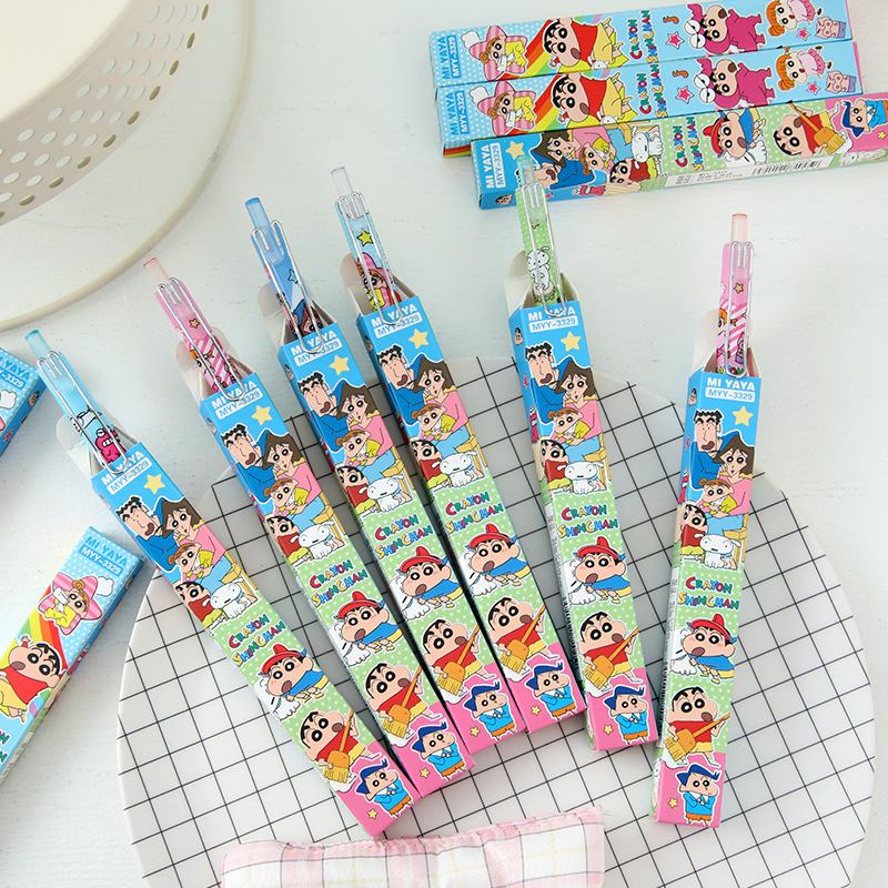 6Pcs Cartoon Crayon Shin-Chan  - Office Stationery And Supply recension och pris