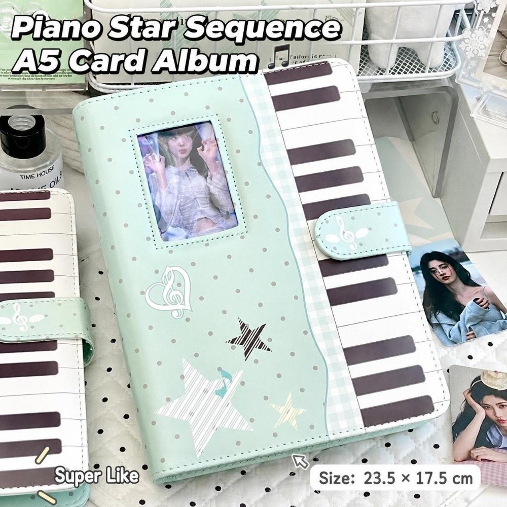 Cute Polka Dot Piano Binder No - Notebook Dotted A5 recension och pris