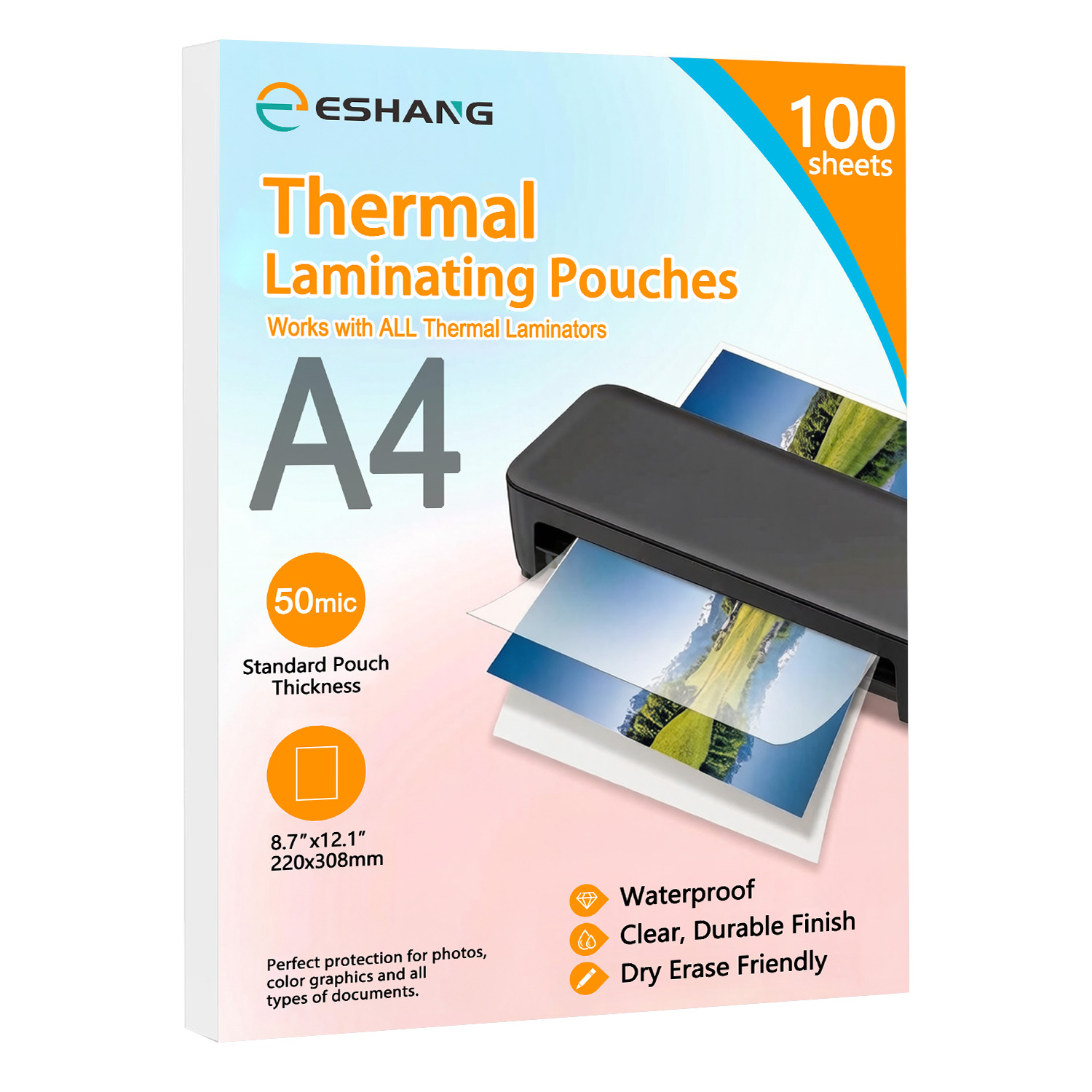ESHANG A4 Laminating Sleeves,  - Document Laminator Pouch recension och pris